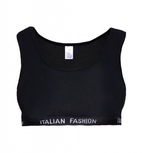 Nikola Sujetador de niña, tirante ancho Italian Fashion- negro